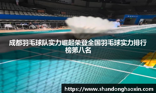 成都羽毛球队实力崛起荣登全国羽毛球实力排行榜第八名